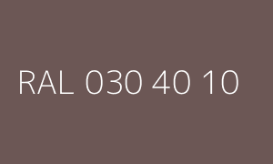 Kolor RAL 030 40 10