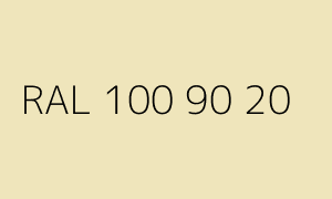 Kolor RAL 100 90 20
