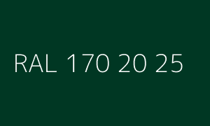 Kolor RAL 170 20 25