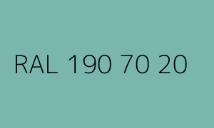 Kolor RAL 190 70 20
