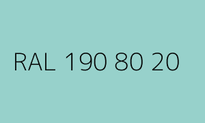 Kolor RAL 190 80 20