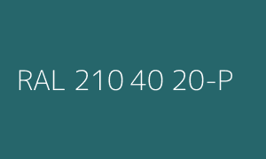 Kolor RAL 210 40 20-P