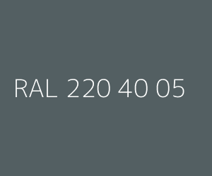 Kolor RAL 220 40 05 