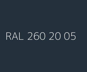 Kolor RAL 260 20 05 