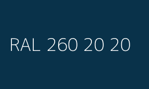 Kolor RAL 260 20 20
