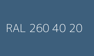 Kolor RAL 260 40 20