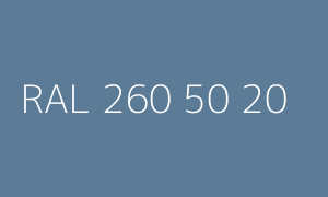 Kolor RAL 260 50 20