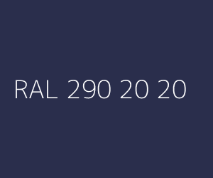Kolor RAL 290 20 20 