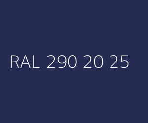 Kolor RAL 290 20 25 