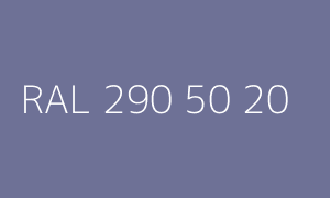 Kolor RAL 290 50 20