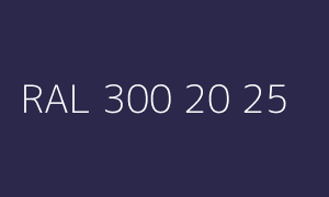 Kolor RAL 300 20 25