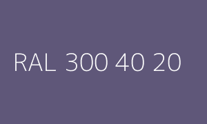 Kolor RAL 300 40 20