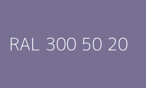 Kolor RAL 300 50 20