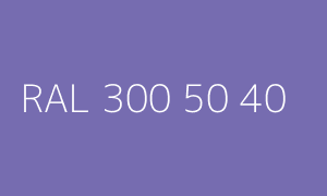 Kolor RAL 300 50 40