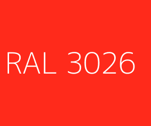 Kolor RAL 3026 LUMINOUS BRIGHT RED