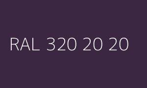 Kolor RAL 320 20 20