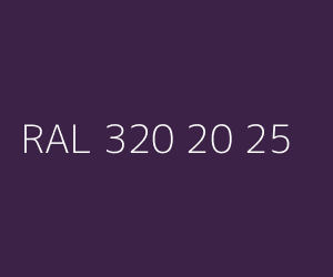 Kolor RAL 320 20 25 