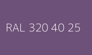 Kolor RAL 320 40 25