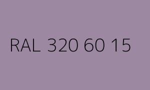 Kolor RAL 320 60 15