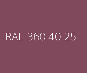 Kolor RAL 360 40 25 