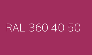 Kolor RAL 360 40 50