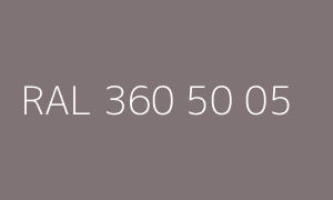 Kolor RAL 360 50 05