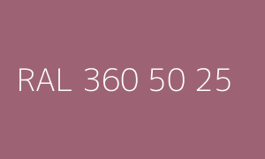 Kolor RAL 360 50 25