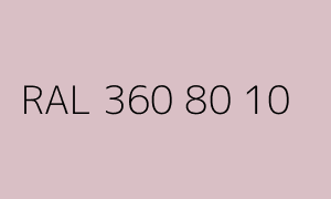 Kolor RAL 360 80 10