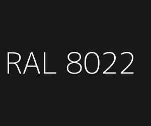 Kolor RAL 8022 BLACK BROWN